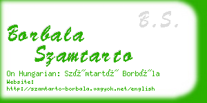 borbala szamtarto business card